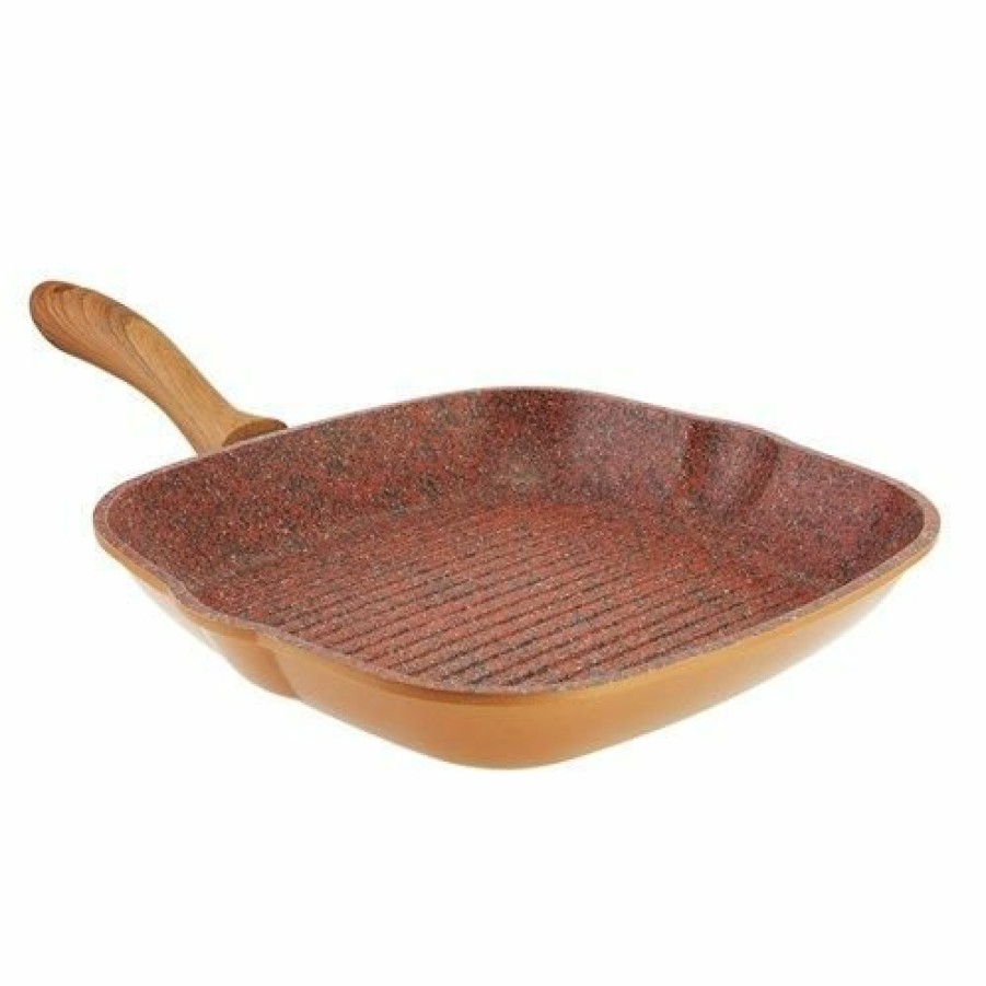 Kitchen JML | Copper Stone Pans: 28Cm Griddle Pan Healthier, Quicker And Cleaner Sizzling Grill And Griddle Pan