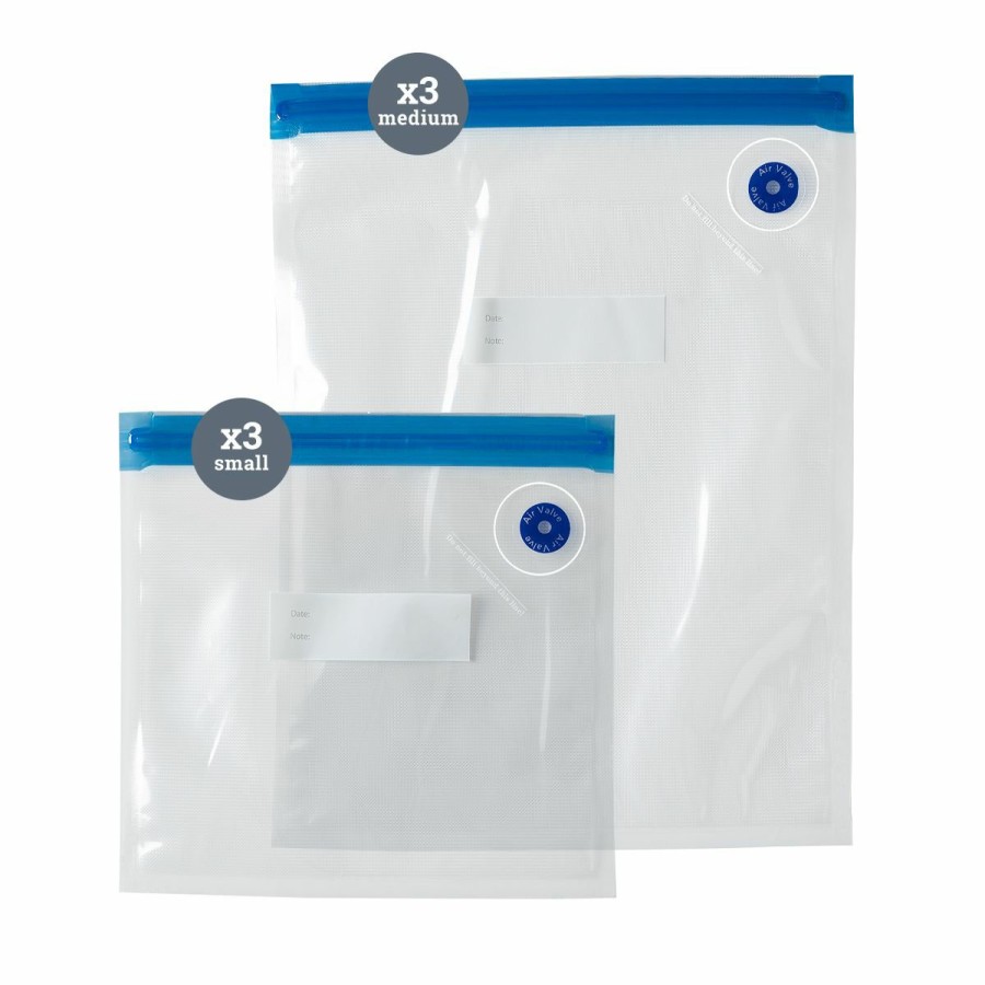 Home & Diy JML | Vacpack Fresh 3X Small 3X Medium Bags - Six Vacpack Fresh Vacuum Bags To Preserve More Food