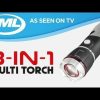 Home & Diy JML | 8-In-1 Multi Torch: Bright Led Torch & Multi-Tool Penknife