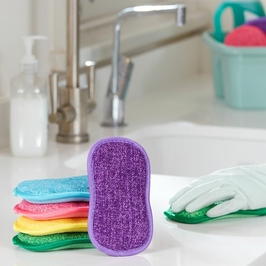 Cleaning JML | Soopa Scrubber Sponge - Dual-Sided Microfibre Colour-Coded Sponges