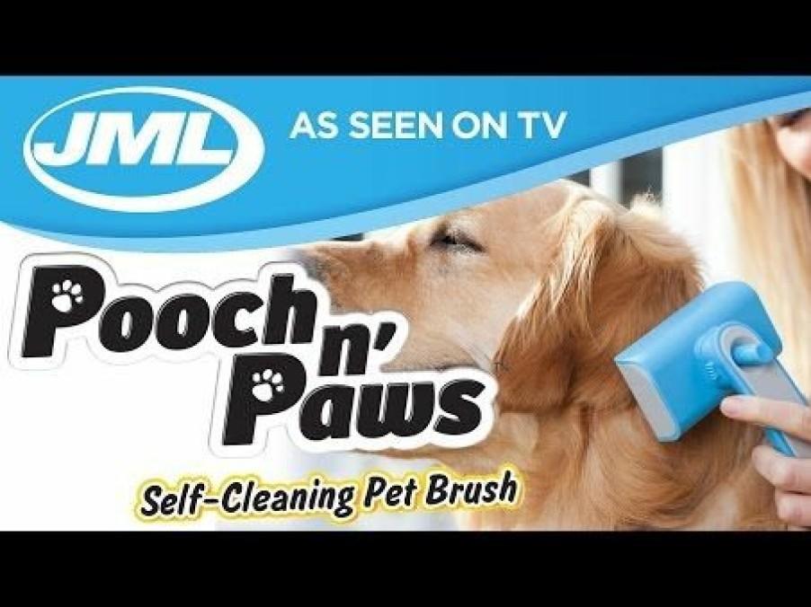 Pets JML | Pooch 'N' Paws: Easy To Clean Pet Grooming Detangler Brush