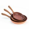 Kitchen JML | Copper Stone Pans: 3 Non-Stick Durable Pans And Lid