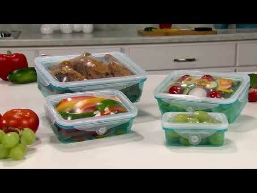 Kitchen JML | Stretch And Fresh - Re-Sealable Storage Containers With Stretchy Lids To Hold Bulky Food!