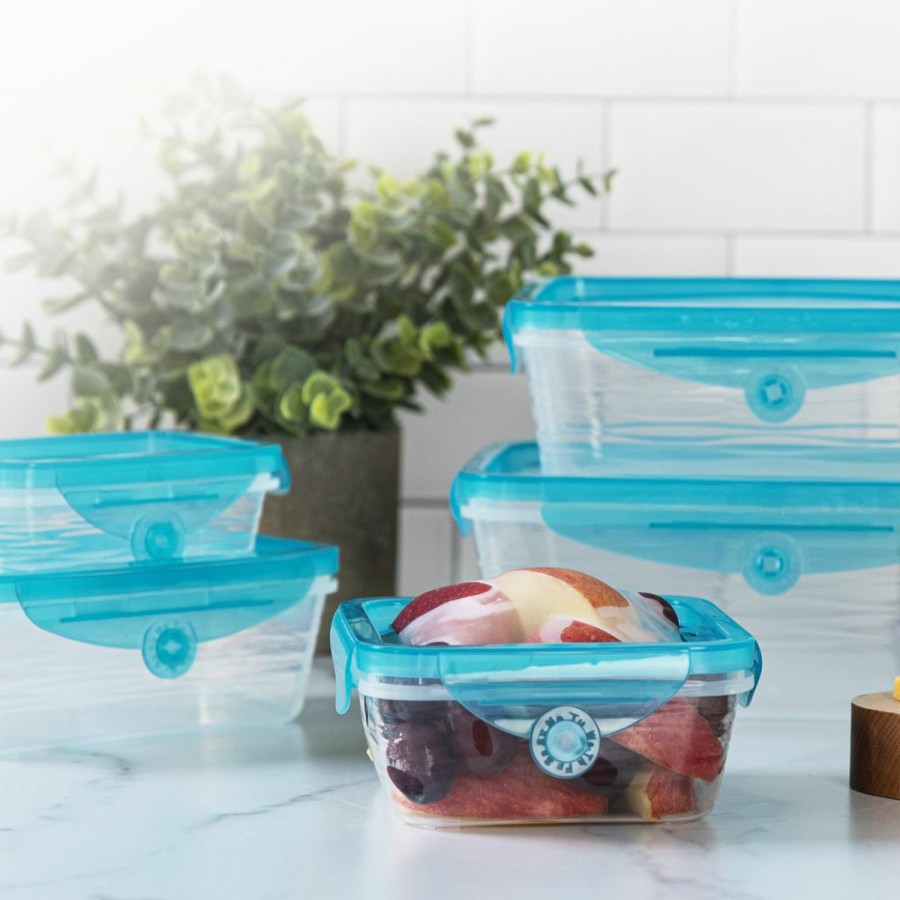 Kitchen JML | Stretch And Fresh - Re-Sealable Storage Containers With Stretchy Lids To Hold Bulky Food!