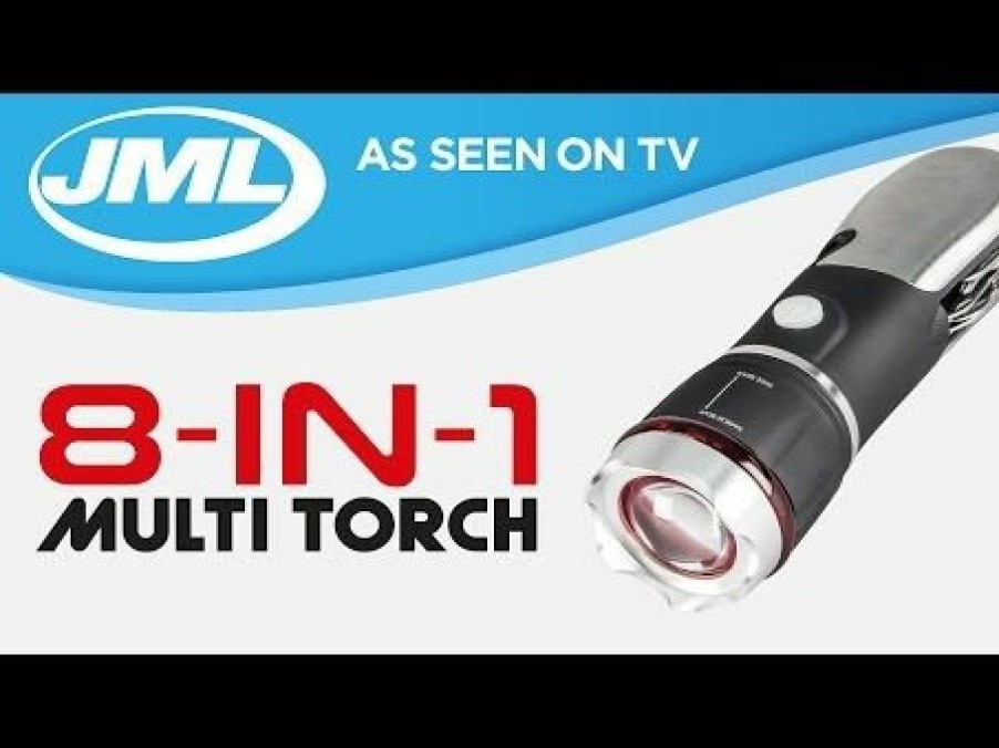 Home & Diy JML | 8-In-1 Multi Torch: Bright Led Torch & Multi-Tool Penknife