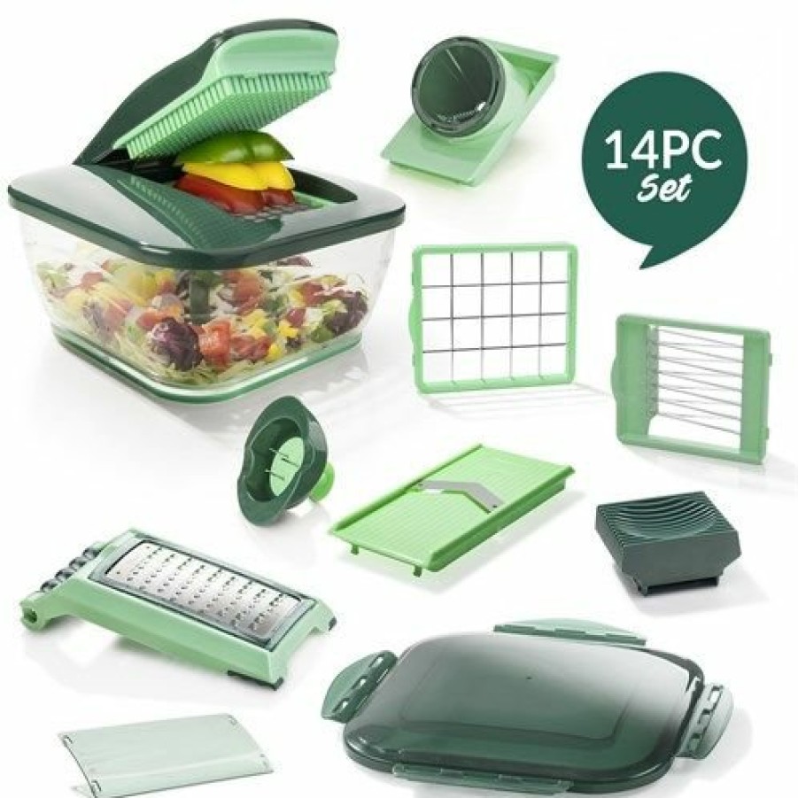 Kitchen JML | Nicer Dicer Chef 14Pc Set - All Your Food Prep In One Great System