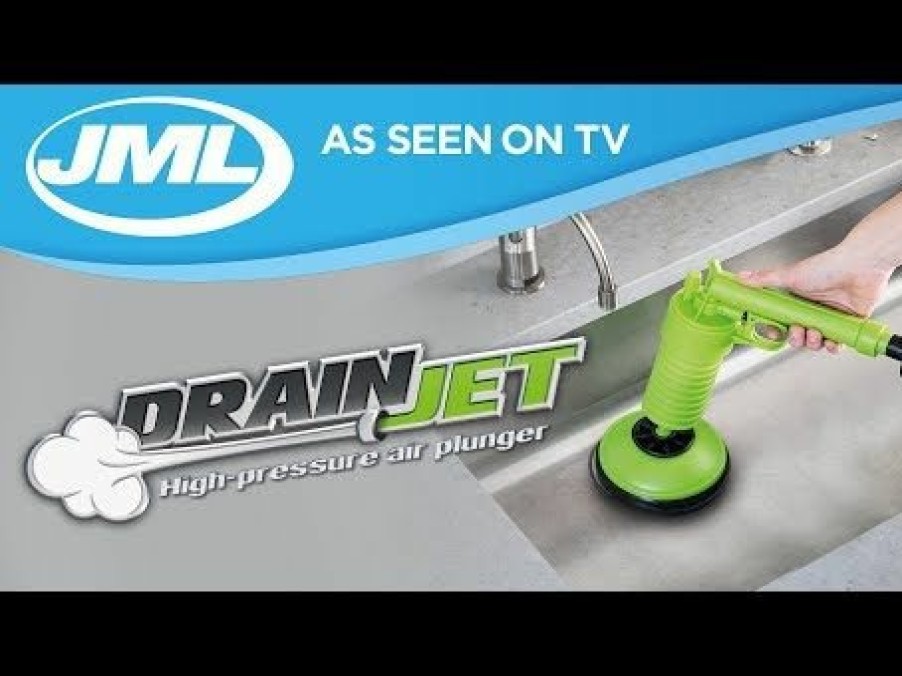 Home & Diy JML | Drain Jet - Air-Powered Manual Plunger For Unblocking Drains And Plug-Holes