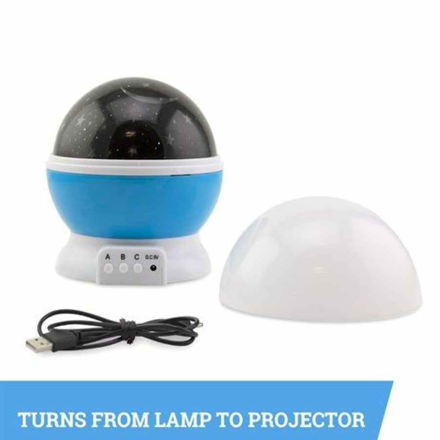 Home & Diy JML | Star Bright Night Light - Rotating Night Light And'Moon And Stars' Projector In One