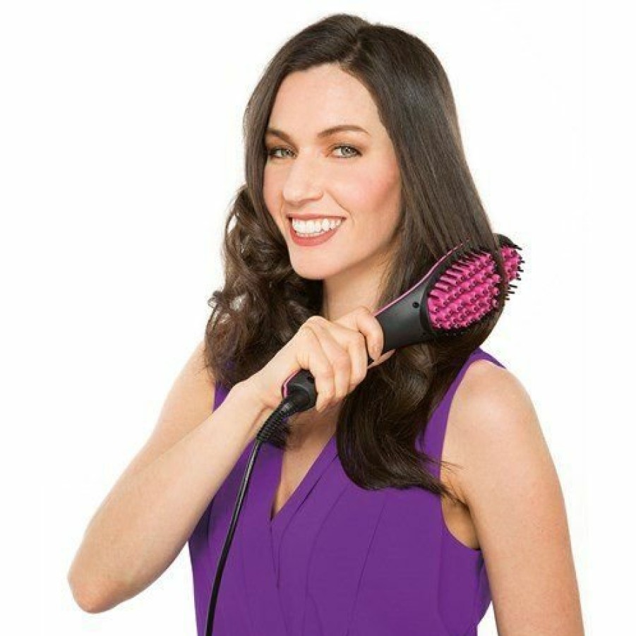 Health & Beauty JML | Simply Straight: Heated Ceramic Hair Straightener Brush