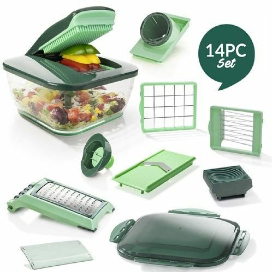 Kitchen JML | Nicer Dicer Chef 14Pc Set - All Your Food Prep In One Great System