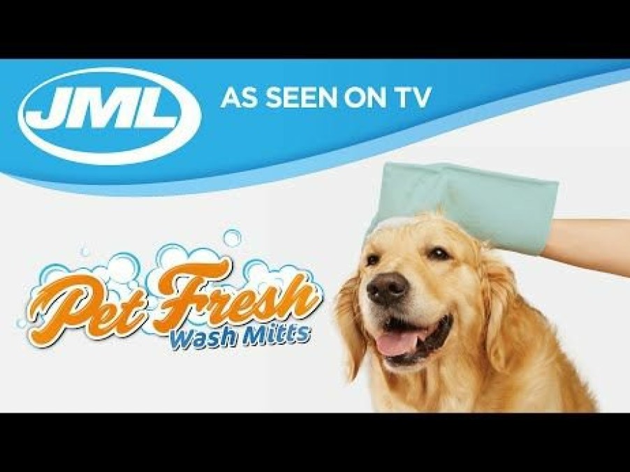 Pets JML | Pet Fresh Wash Mitts - Stress-Free Pet Cleaning For Cleaning Your Dog On-The-Go