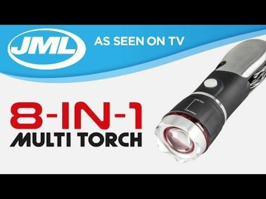 Home & Diy JML | 8-In-1 Multi Torch: Bright Led Torch & Multi-Tool Penknife