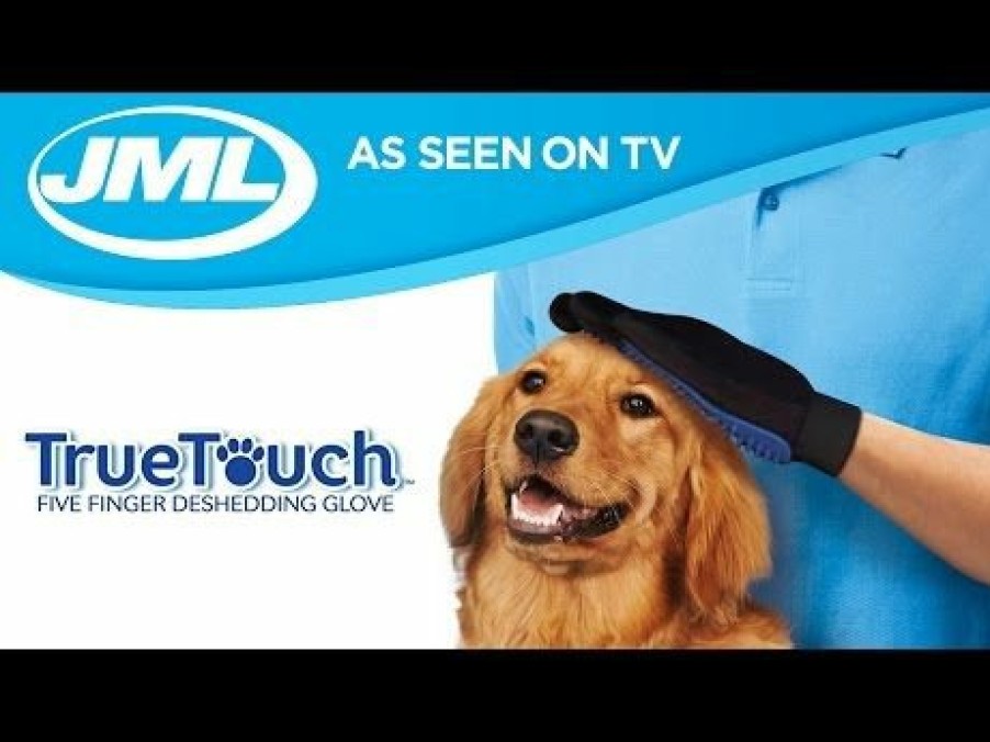 Pets JML | True Touch: Silicone Pet Grooming Glove And Massager