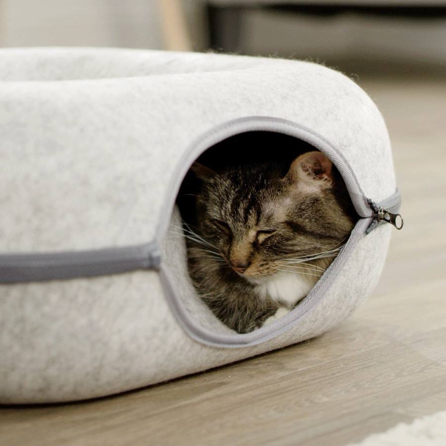 Pets JML | Cozy Corner - Corner-Shaped Cat Bed, Tunnel, Play Space And Shelter