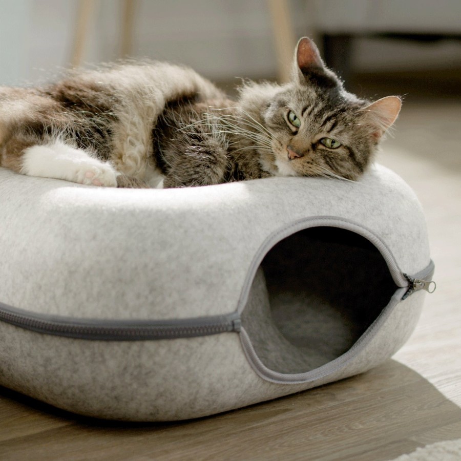 Pets JML | Cozy Corner - Corner-Shaped Cat Bed, Tunnel, Play Space And Shelter