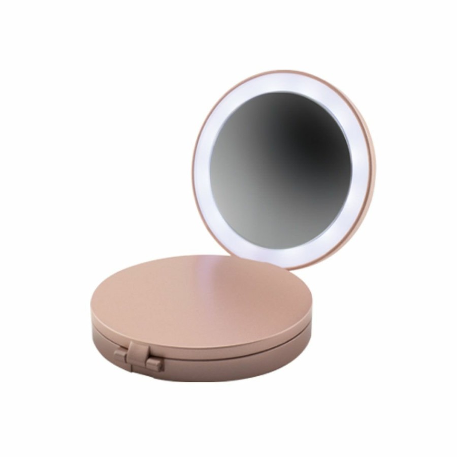 Health & Beauty JML | Nuyou Tri-Fold Mirror - Triple, Folding Compact With 2 Magnifying, Ring-Lit Mirrors