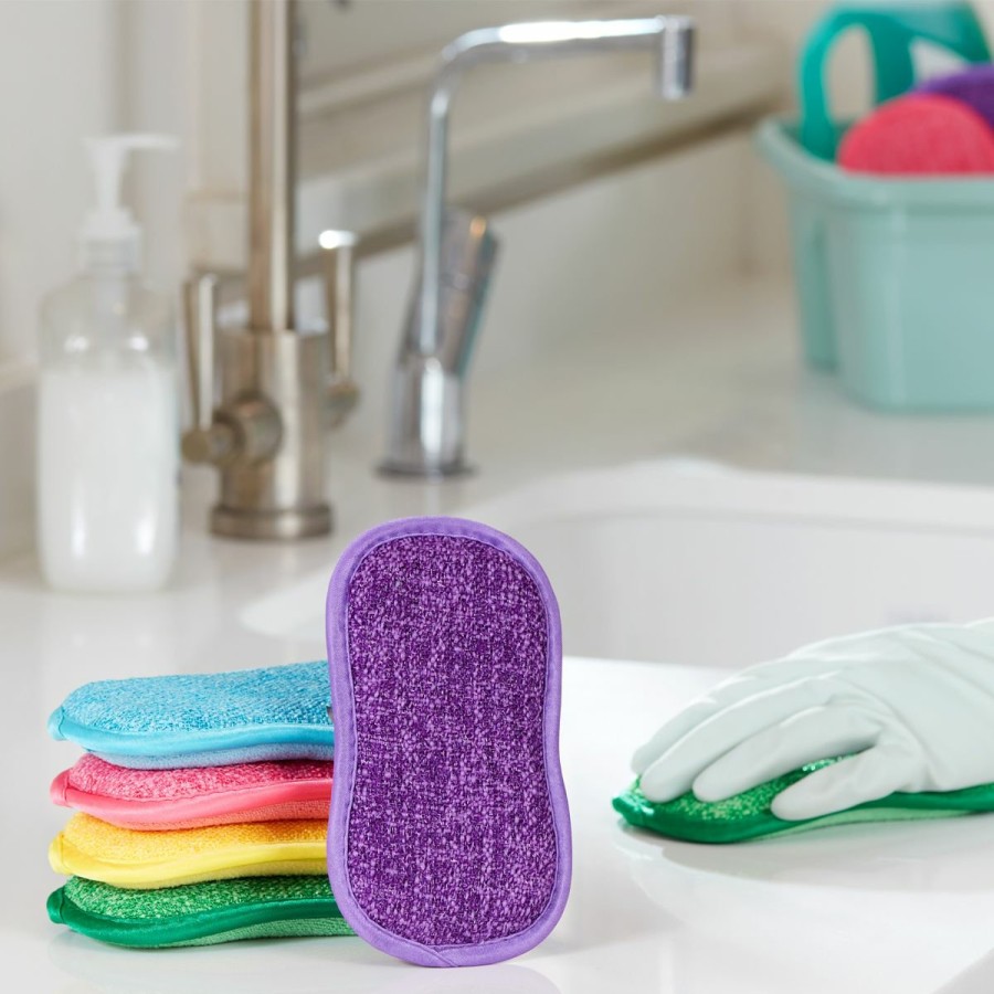 Cleaning JML | Soopa Scrubber Sponge - Dual-Sided Microfibre Colour-Coded Sponges