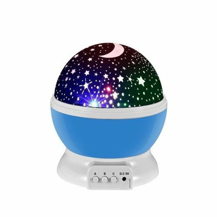 Home & Diy JML | Star Bright Night Light - Rotating Night Light And'Moon And Stars' Projector In One