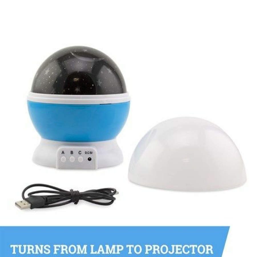 Home & Diy JML | Star Bright Night Light - Rotating Night Light And'Moon And Stars' Projector In One