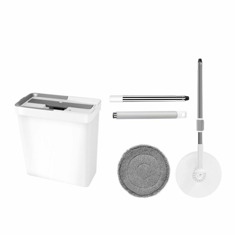 Cleaning JML | Microfibre Spin Mop & Bucket, The Pump-Action Spinning Head Self-Cleaning Mop And Bucket